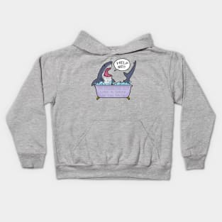 SHARK IN THE BATH Kids Hoodie